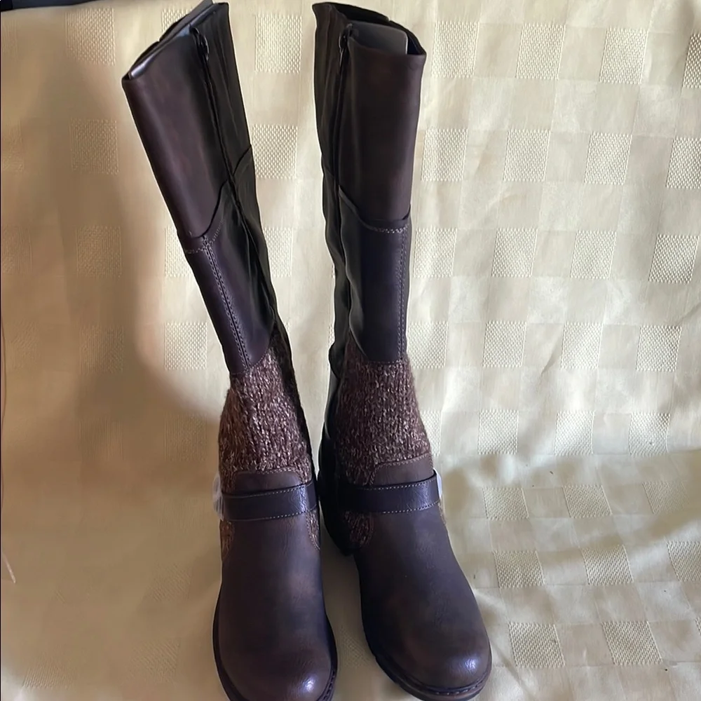 Women's LUKEES BY MUK LUKS Brown Knee-High Boots